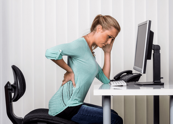 Body back pain at desk